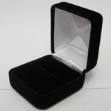 Black Velvet Earring or Ring Jewelry Gift Box