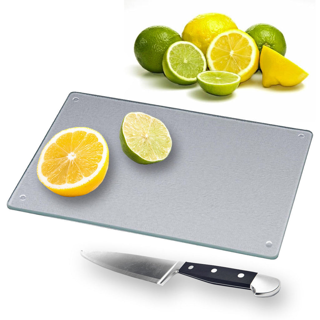 Virtually Unbreakable Glass Cutting Board 15x11 Hygienic Kitchen Heat Resistant