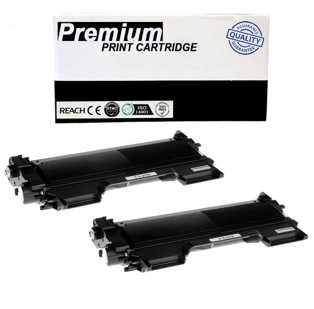 2pk TN450 Compatible High Yield Toner Cartridge For Brother TN-420