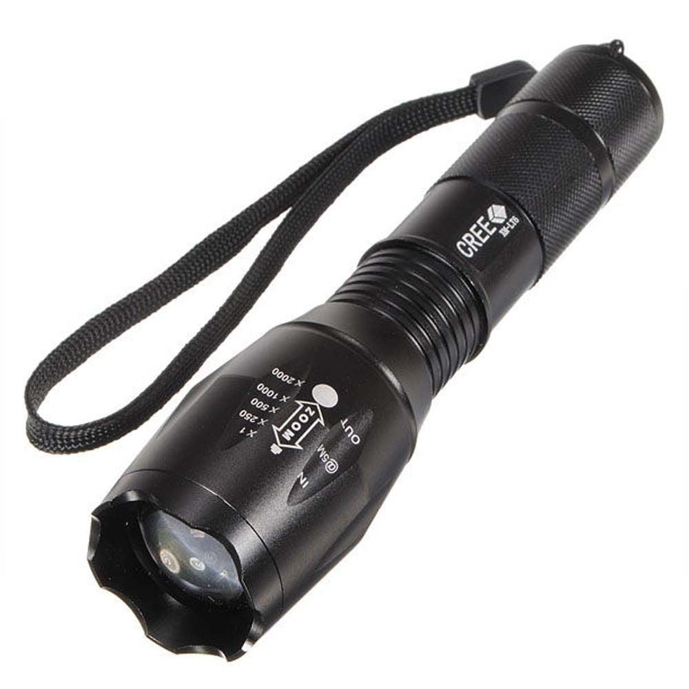 Ultrafire 2000 Lumen CREE XML T6 LED Flashlight 18650 Focus Zoomable Torch Light