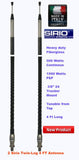 Pair of Sirio TWIN-LOG 4 High Performance CB Mobile Fiberglass Antenna
