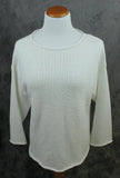 Eileen Fisher white cotton sweater