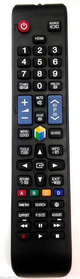Universal NEW REMOTE CONTROL for SAMSUNG LED 3D SMART TV direct replacement