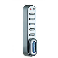Codelocks CL1005 Push Button Electronic Cabinet Lock, Vertical, 1/2" Thick Door