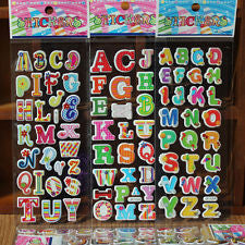 3x alphabet kids decorate Sponge stickers Adhesive Sticker cartoon tags -023
