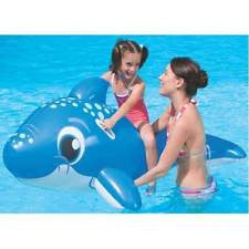 63" LARGE INFLATABLE RIDE ON DOLPHIN BEACH SWIMMING POOL TOY
