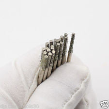 30Pcs 2mm Diamond Electroplated Core Drill Hole Cutter Solid bits for Gems Tile
