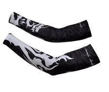 Men's Cycling Bike Bicycle UV Sun Protection Arm Warmers Cuff Sleeve Cover Wolf