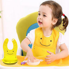 Children Waterproof Silicone Bib Waterproof Non-toxic Environmental Protection