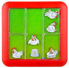 Plastic Slide Hen Find Egg Logic IQ Maze Puzzle Board Game Educational Toy Gift