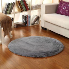 Bedroom Floor Mat Circle Round Shaggy Area Round Rug Living room Carpet 40cm