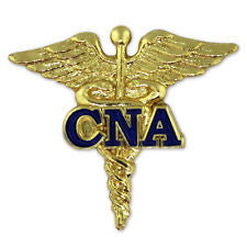 Certified Nursing Assistant Caduceus Blue CNA Lapel Pin