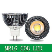 MR16 5W COB LED Spot Light Lamp Bulb Downlight Lighting White Light 8-24V