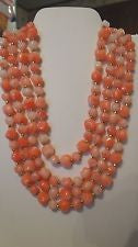 Necklace Plasitc Coral beads