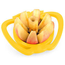 Apple & Pear Corer Slicer Cutter Core 2 Handed Wedger Fruit Easy Cut Segments