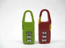 METAL Mini 3 Digit Combination Security Padlock Small/Toolbox Shed Gym Locker