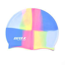 Colorful Elastic Silicone Bathing Diving Swimming Cap for Adult Youth Swimmers