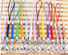 100pcs mix colors Mobile Cell Phone cords Strap Lariat Lanyard Lobster Clasp T-1
