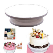 11" Rotating Revolving Cake Plate Decorating Turntable Kitchen Display Stand