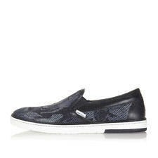 JIMMY CHOO Men Black Glitter Fabric GROVE Slip On Shoes Made in Italy