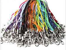 100 pcs 21color mixed Cell Phone Lanyard Cords Strap Lariat Mobile Lobster Clasp