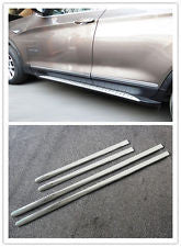 4pcs Chrome Side Door Body Molding Streamer Cover Trim For BMW X3 F25 2011-2015