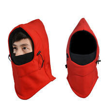 RockBros Bike Polyester Headwear Winter Windproof Thermal Fleece Mask Cap Red