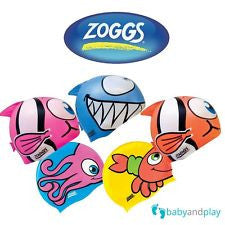 ZOGGS Character Silicone Swimming Cap - Swim Hat for Juniors up to 12 years