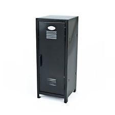 Black Mini Metal Locker - Childrens Storage by RI Lockers (Black)