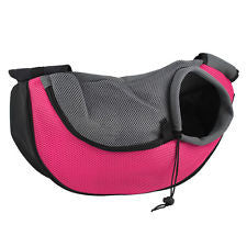 Dog Pet Cat Puppy Carrier Mesh Travel Tote Single Shoulder Bag Sling Backpack