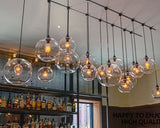 Ceiling Lamp Light Glass Pendant Lighting Bulb Home Bar