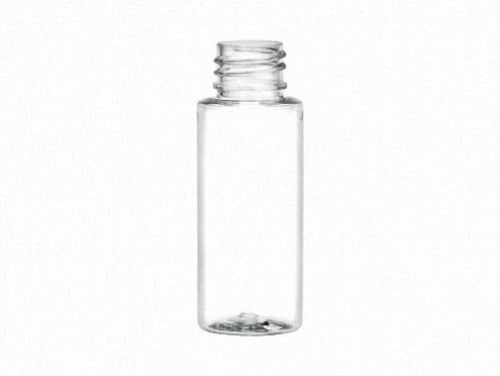 1 oz (30 ml) CLEAR Plastic Cylinder Round Bottles w/Caps