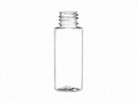 1 oz (30 ml) CLEAR Plastic Cylinder Round Bottles w/Caps