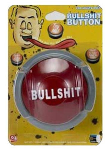 Bullshit Button BS - Talking Light-Up Button