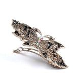 intage Black Stones Butterfly Hair Clip Women Girl Hair Jewelry Accessories