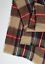 Anthropologie TAN Red GREEN Multicolor Plaid LONG Cozy Wool Blend KNIT Scarf NEW