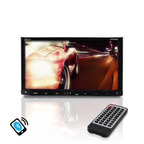 NEW Lanzar SDN698BX 7" Double DIN DVD Bluetooth CD AM/FM AUX Receiver Monitor